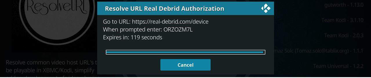 real debrid code authorization